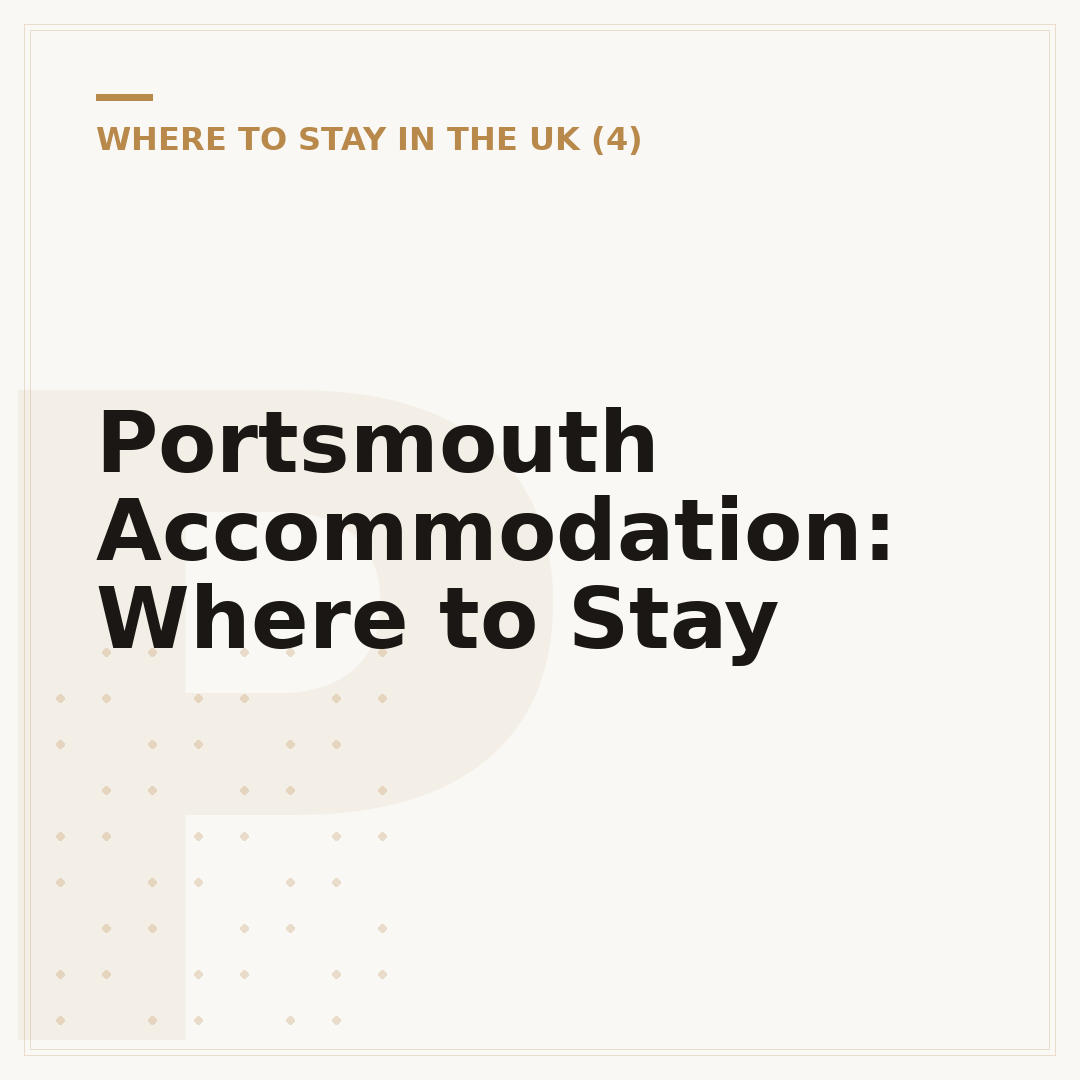 Portsmouth Accommodation: Where to Stay
