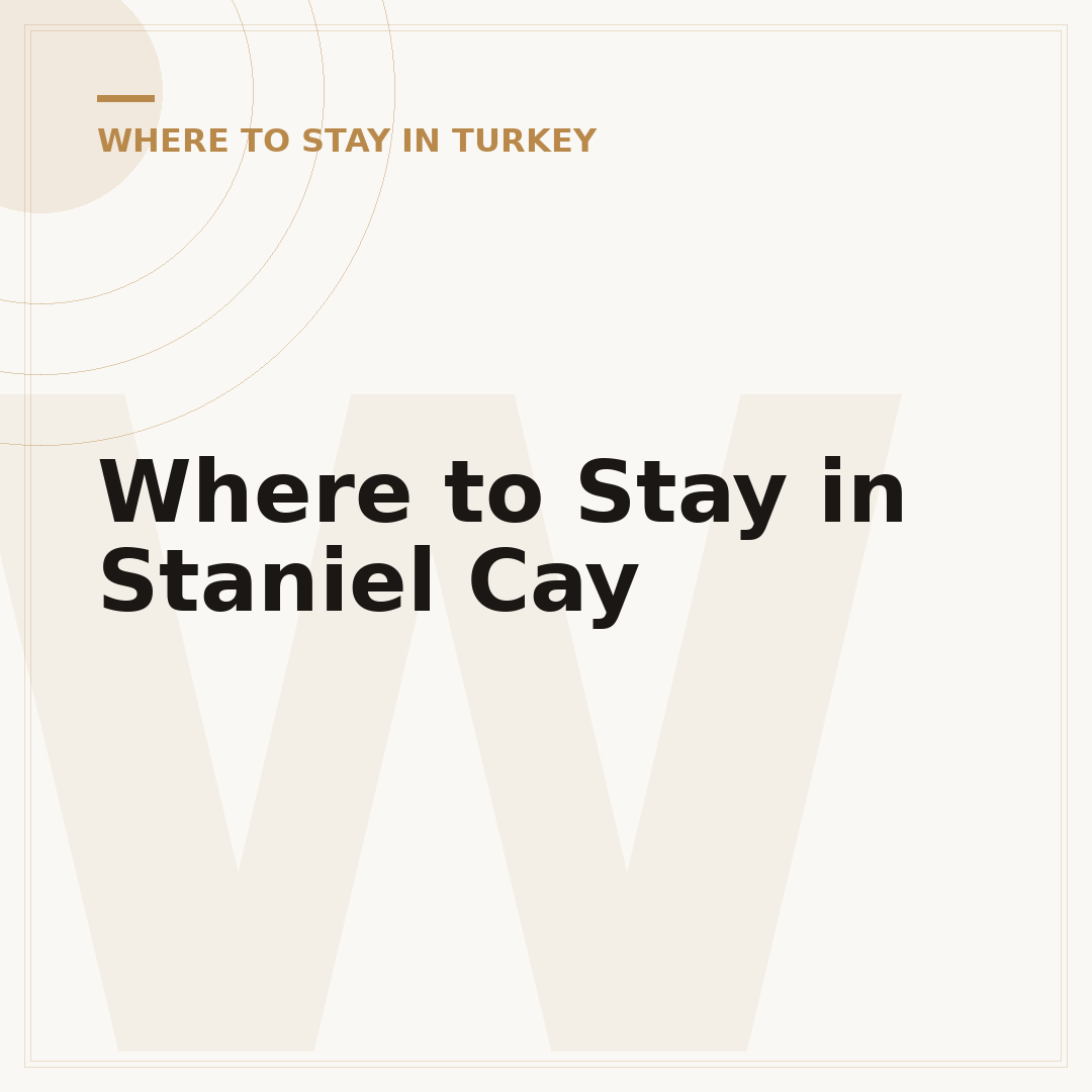 Where to Stay in Staniel Cay