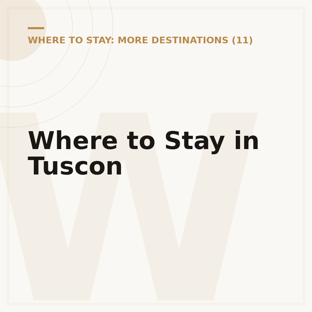 Where to Stay in Tuscon